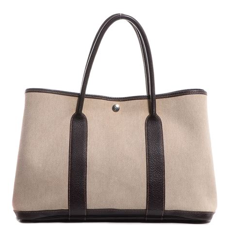 hermes toile bag|Hermes leather tote bag.